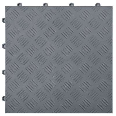 PP copolymer customized anti-slip interlocking car showroom garage floor tiles