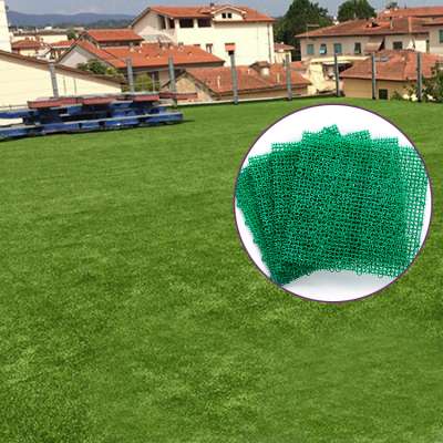 UV stabilized eco-friendly interlocking artificial grass mat for factories assemble line